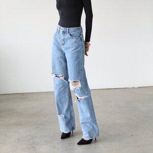 DOGMA Denim High Rise Straight Wide Leg Jeans - Size 11/29